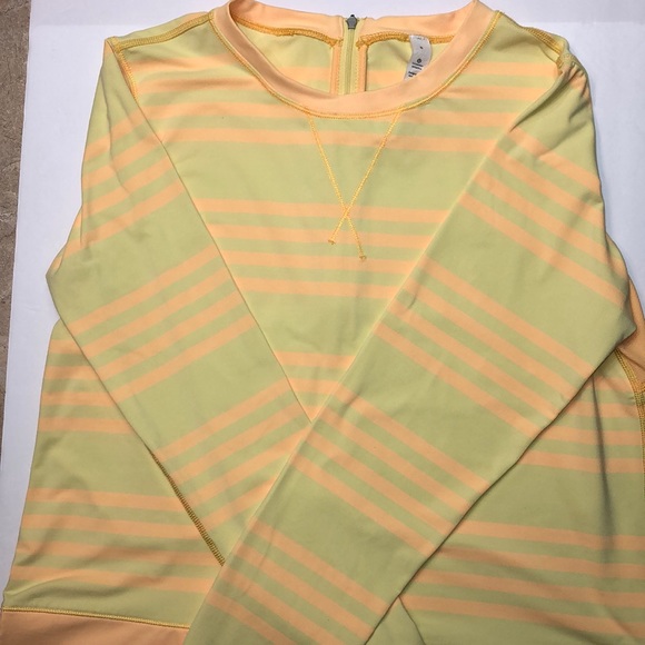 Lululemon yellow, size 8 Longsleeve zippered top - Picture 1 of 5